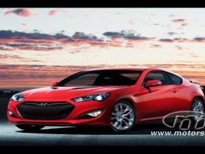 Hyundai-Genesis_Coupe_2013 red car